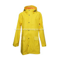 Yellow PU Coat Jacket Raincoat for Adults